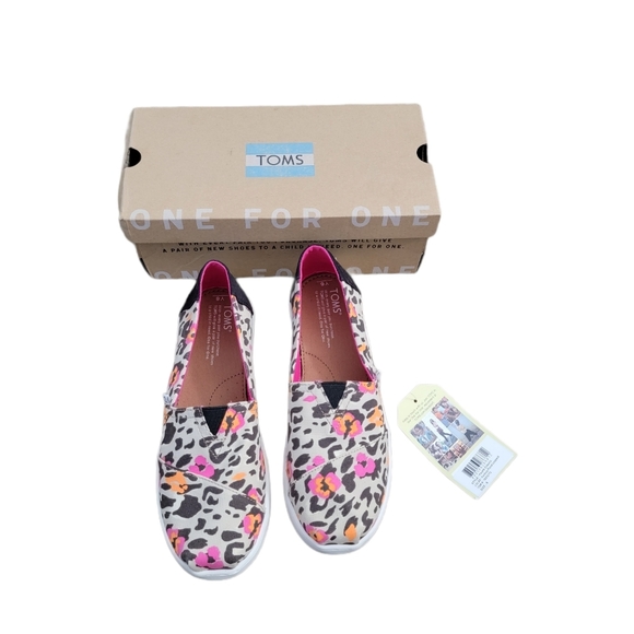 Tom's leopard print youth Size 6 - Picture 2 of 6